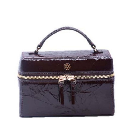 Tory Burch Emerson Latent Leather Shoulder Bag- White Calf Leather